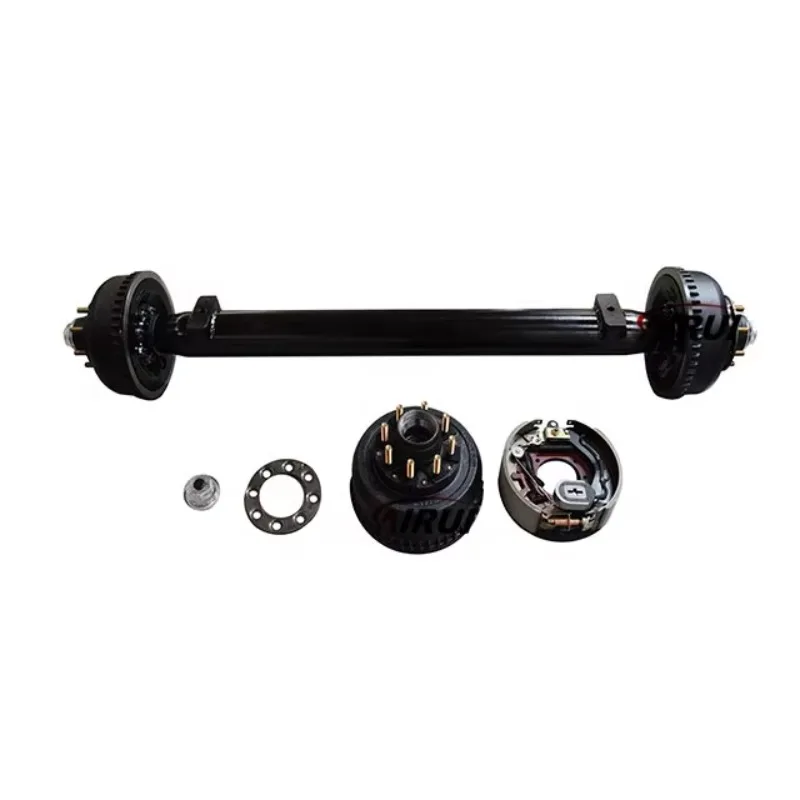 

General Duty 10k Trailer Axle With 10000 Lb 12.25"inch Electric Brake Assembly And 8 Lug Drum For Trailer