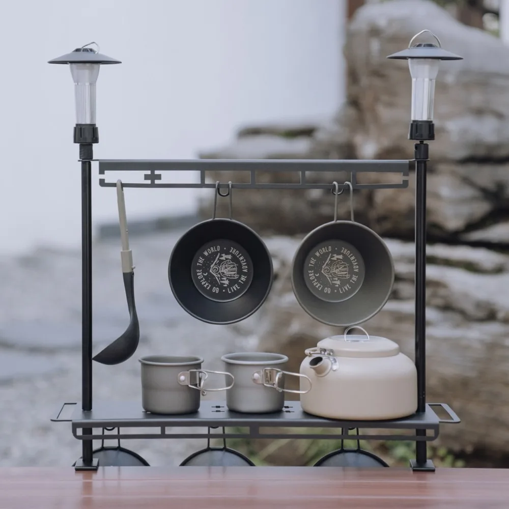 foldable-multi-layer-camping-shelf-portable-double-tier-tabletop-organizer-for-outdoor-dining-utensil-lantern-storage