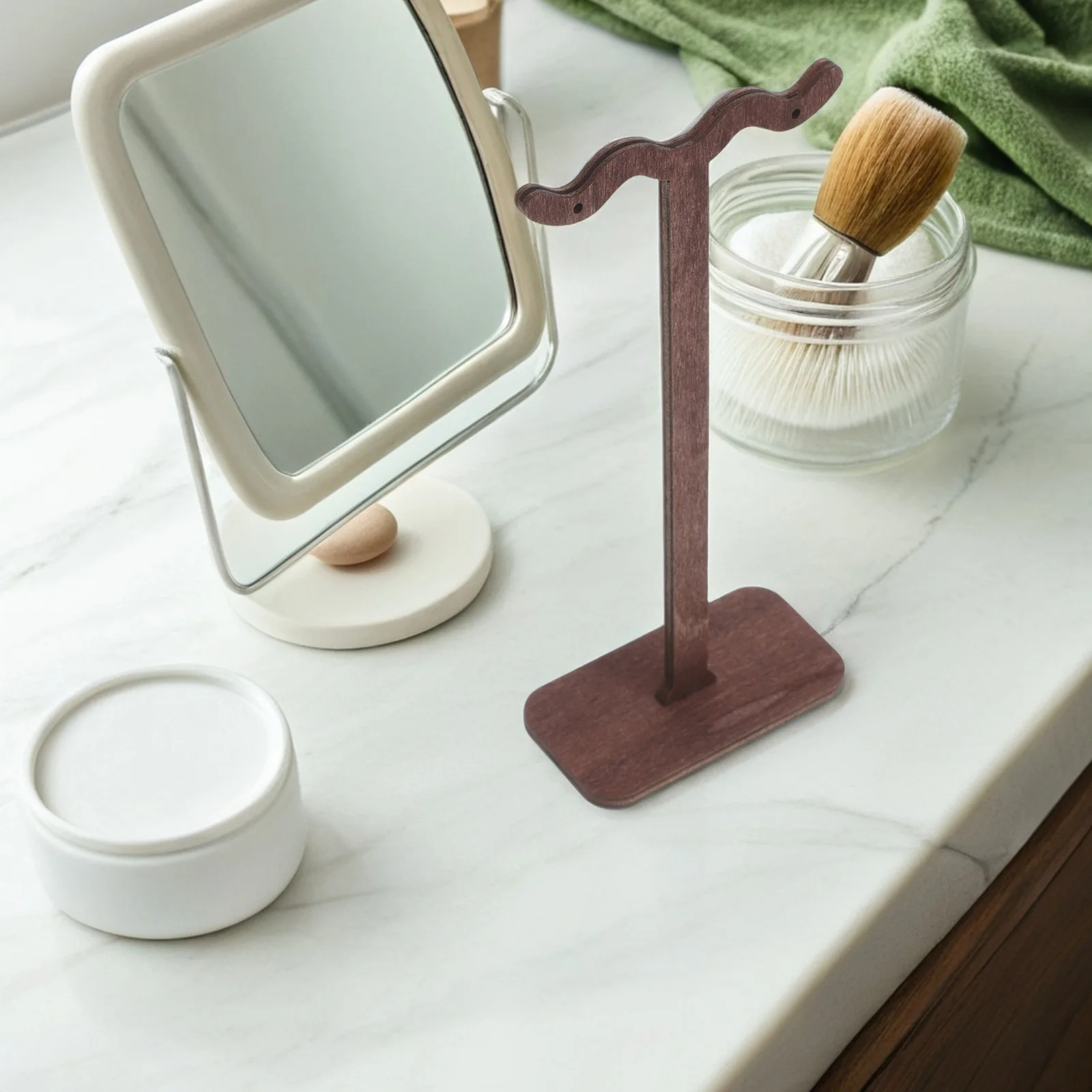 

Creative Earring Organizer Mini Wooden Jewelry Display Stand Stylish Home Decor Earring Storage Rack for Women