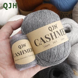 QJH 5 set di lussuosi filati di Cashmere per maglieria a mano e uncinetto-filato pettinato morbido e caldo per sciarpe, cappelli, scialli e guanti