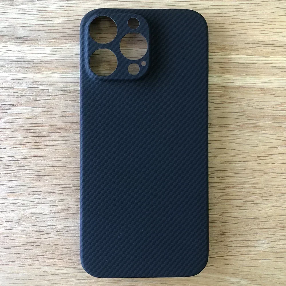 Phone black case for Apple iPhone 16 Pro Max ip16pm 16pm Kevlar case real Aramid Carbon Fiber case Geometric lightweight 01