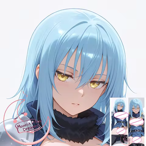 Dakimakura Pillow Case 2WT 50x150cm - Rimuru Tempest Double Sided R18+ Anime Waifu Body Pillow for Otaku Adult Gift