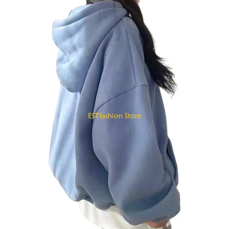 

Y5GC Hooded Hoodie for Women Teen Girl Sweatshirts Shirts Tops Casual Long Sleeve Oversized Drawstring Pullover with Pocket