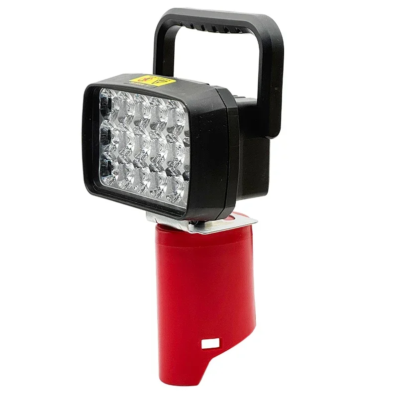 

For M12 18 Beads LED Work Light Spotlight Portable Lantern Handheld Outdoor Camping Lamp for Milwaukee 10.8V 12V Lithium Battery