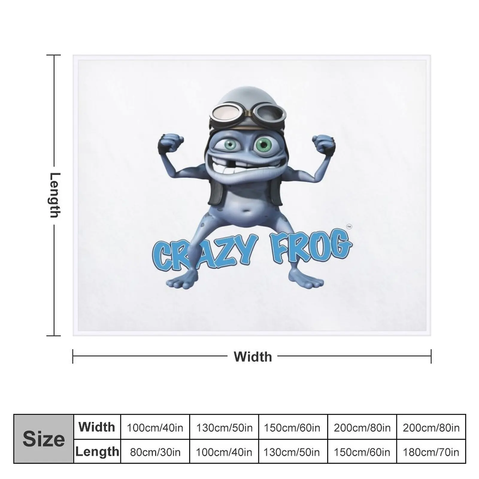 Crazy Frog is on the Loose! Throw Blanket Kid'S Baby Stuffeds Decorative Sofa Blankets