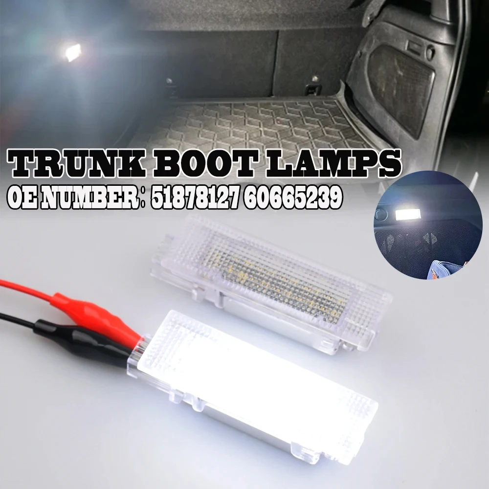 ​For Fiat 500 500X 500L Argo Panda Grande Punto EVO LED Trunk Boot Lamps For Jeep Renegade Compartment Light Interior Lugga