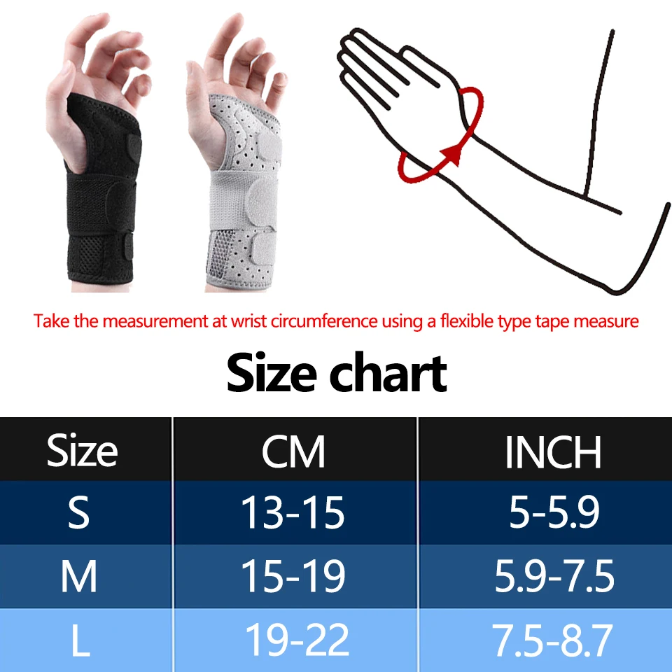 Breathable Wrist Support Professional Splint Wrist Brace Protector Band Arthritis Carpal Tunnel Hand Sprain Tendinitis Wristband