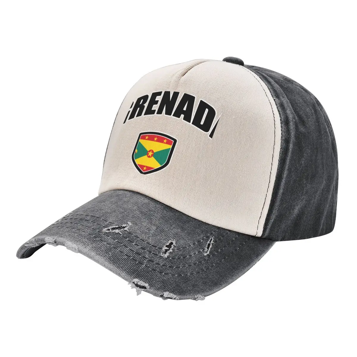

Grenada Sport With Patriotic Flag Shield Baseball Cap luxury caps tactical cap Rugby Golf Wear Men Women's