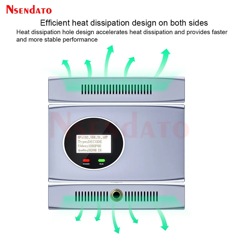 Full HD NDI HDMI SRT RTMP Streaming Encoder Decoder H.265 1080p HDMI to IP Vmix Video Encoder Decoder For Live Streaming PTZ