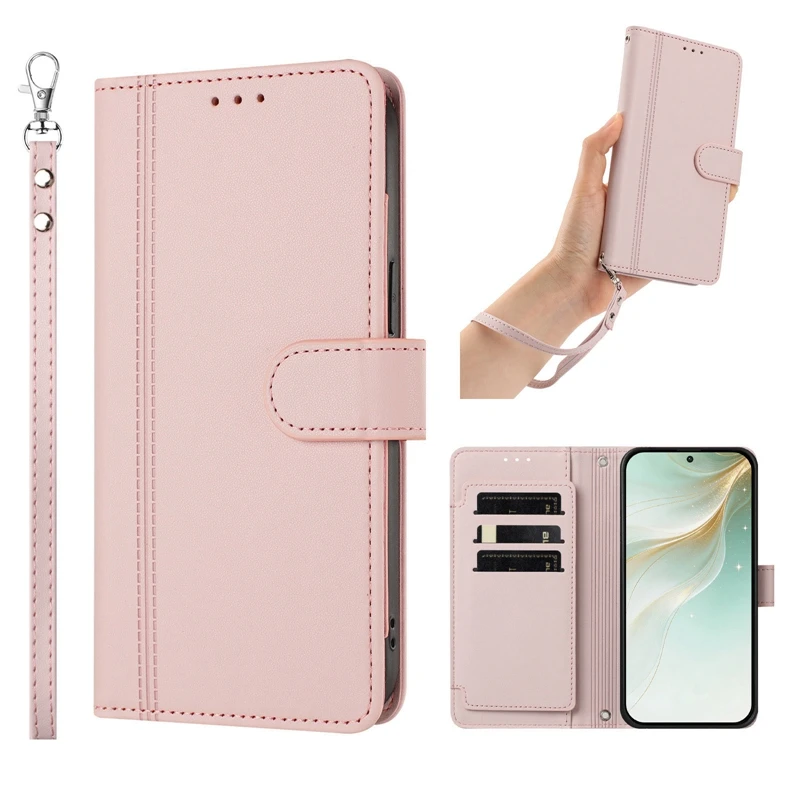 Skórzane etui z klapką do Cubot Note 60 Note 40 P90 P50 A10 A20 A30 A40 X100 Max 5, luksusowe etui z wielofunkcyjnym portfelem na 9 kart. — zdjęcie produktu 2