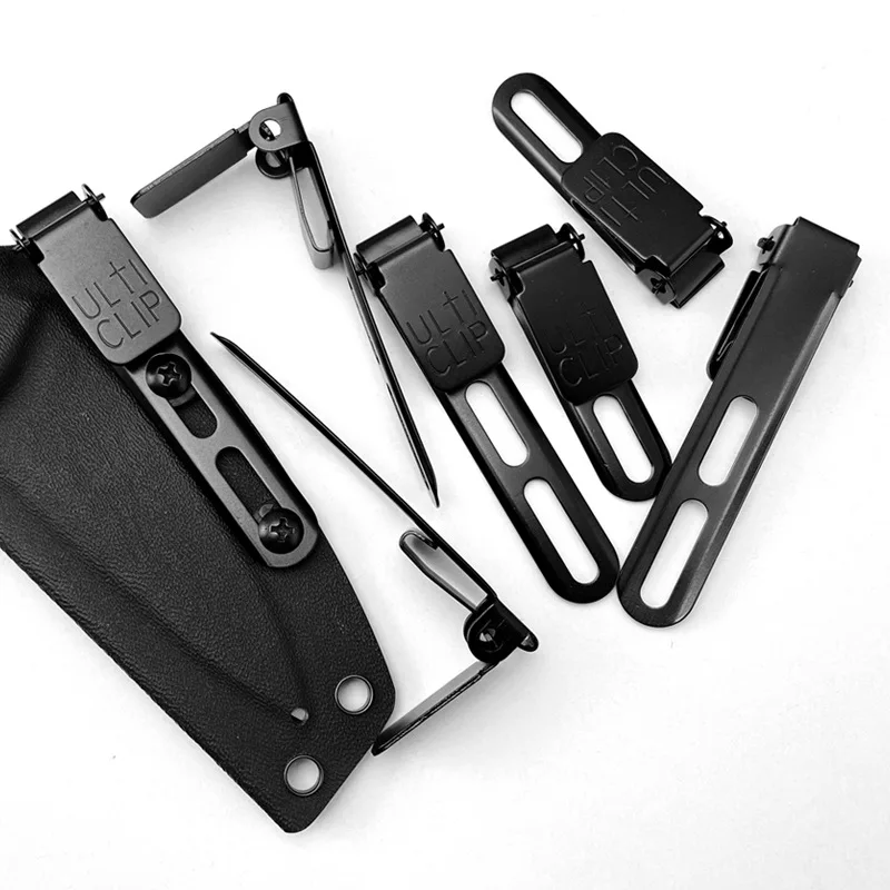 Outdoor Universal KYDEX Waist Clip Knife Scabbard K Sheath Kydex Belt Clip Mag Gun Holster Case Pocket Back Clip Accessories