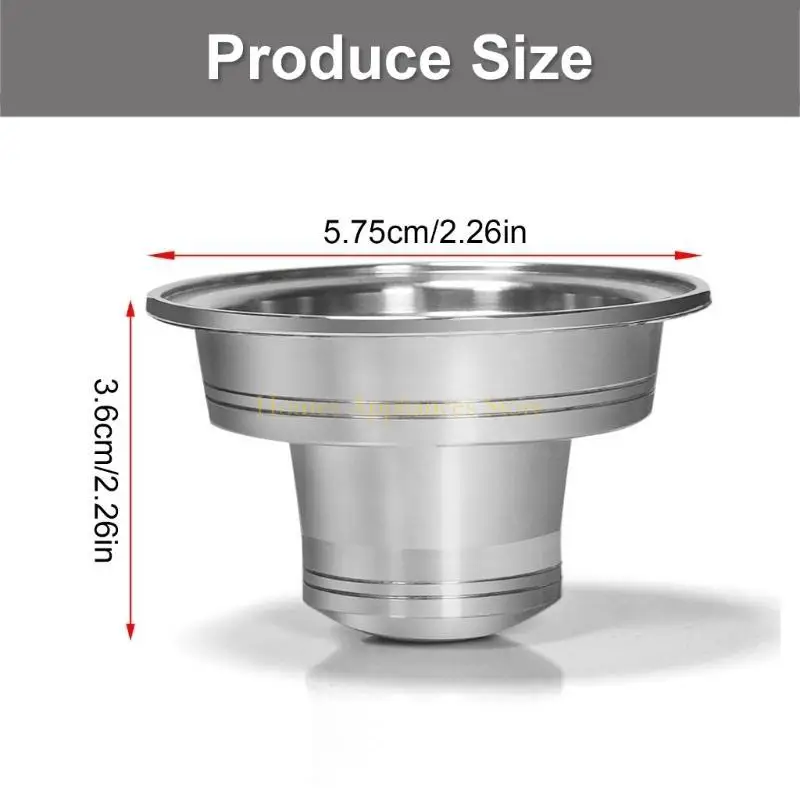 محول قرون القهوة القابلة لإعادة الاستخدام D0AB لكبسولات الإسبريسو محول الفولاذ المقاوم للصدأ استبدال حامل الفولاذ المقاوم للصدأ
