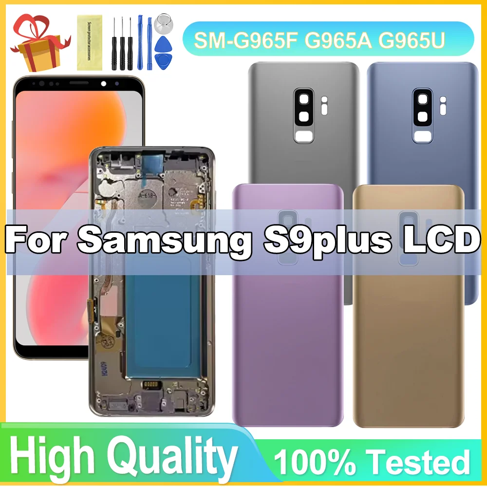 

TFT Quality S9+ LCD For Samsung S9 Plus G965 G965F G965U LCD Display Touch Screen Digitizer with Frame Replacement