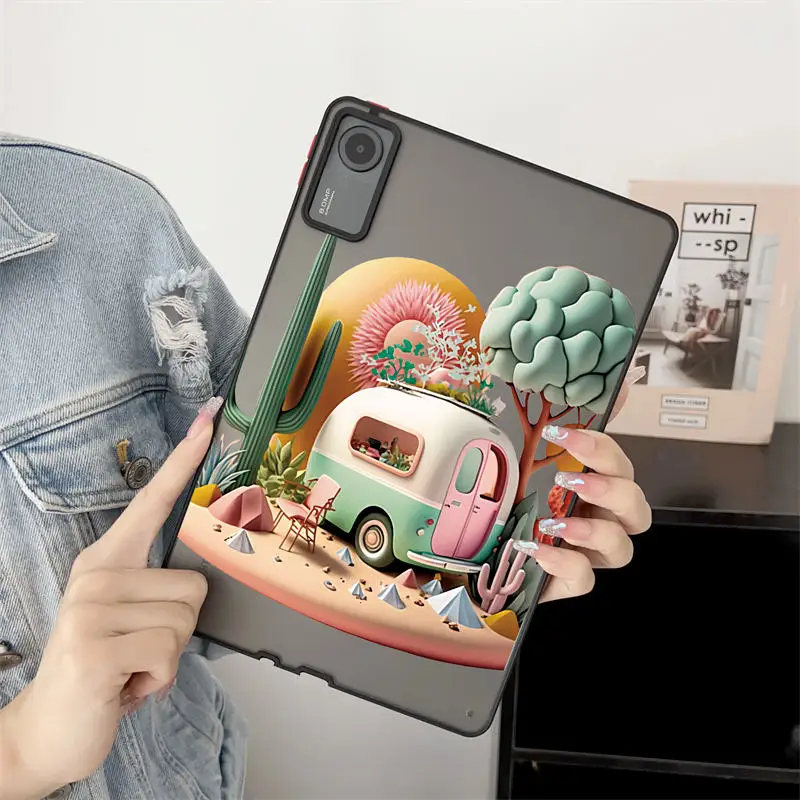 

For Xiaomi Redmi Pad SE Case 11 Inch 2023 Luxury Candy Mountain Car Hard Matte Cover for MI Pad 5 6 Pro 2023 11 '' Tablet Case