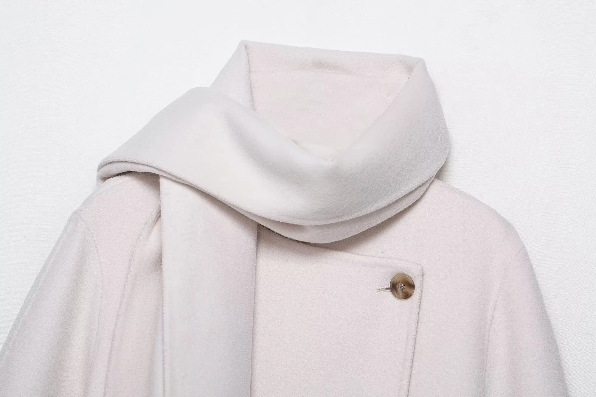 2025 otoño nueva ropa de mujer retro suelta casual temperamento mezcla simple chaqueta de abrigo medio largo