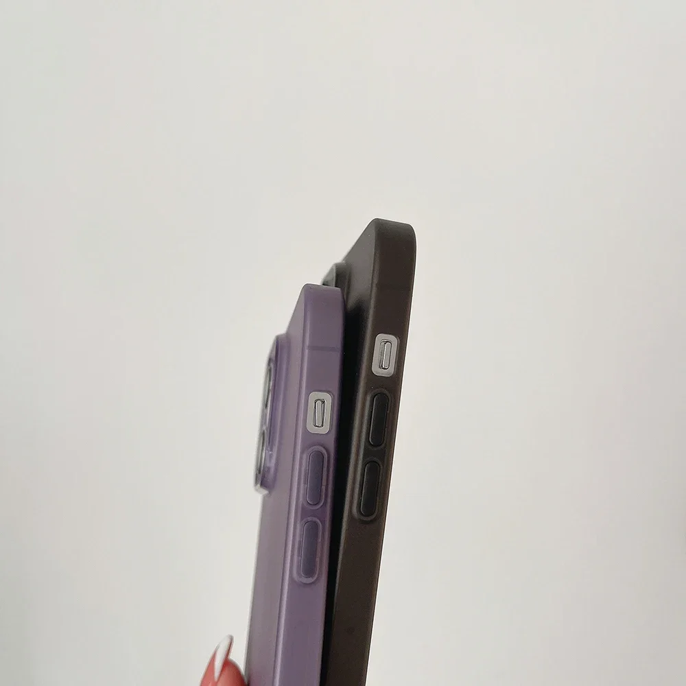 جراب هاتف رفيع للغاية لهاتف آيفون ، نحيف غير لامع ، غطاء خلفي من البولي يورثين الحراري الناعم ، آيفون 16 ، 15 ، 14 ، 13 ، 12 ميني ، 11 برو ، XS ماكس ، XR ، X ، 8 ، 7 Plus ، SE ، من من من