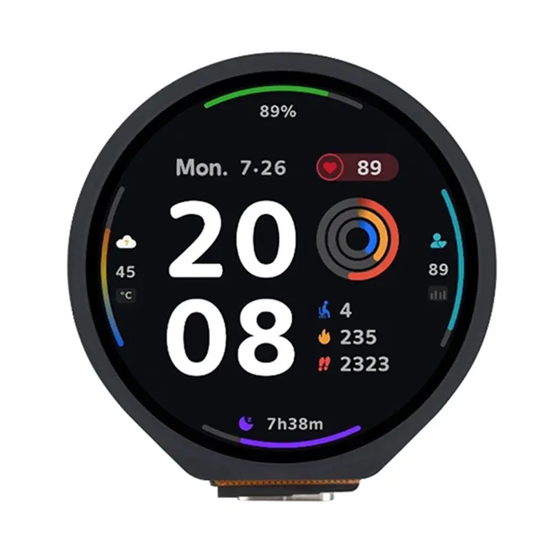 

ABKQ-ESP32-S3 Development Board 1.28 Inch Round Touch LCD Display Screen Touch Screen Display