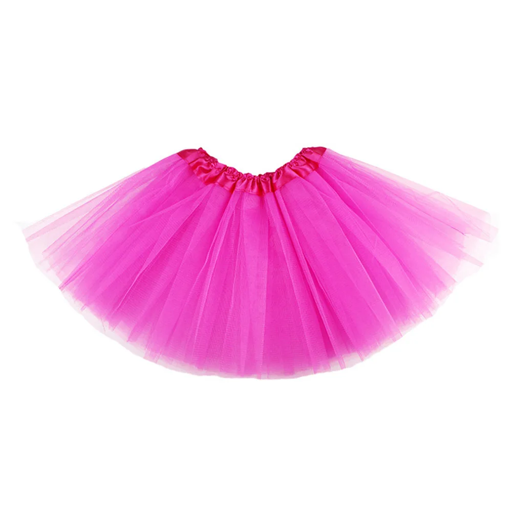 6Pcs Girl Ballet Tutu Skirt Chiffon Elastic Waistband Ballet Dance Practice Wrap Skirt for Kids Ages 2-8 Pink Yellow White Rose