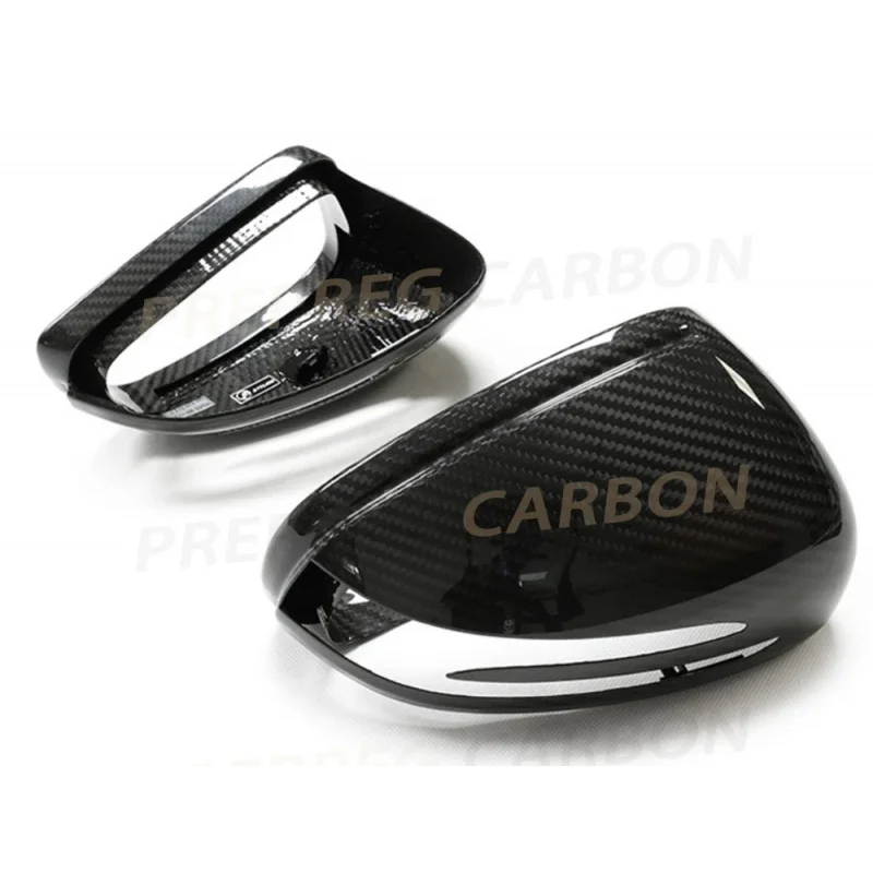 for  SLK SLC SL SLS  GT Coupe 15-22 Mirror Cover Cap Dry Carbon Fiber Car Door Side Rearview Mirror Caps 1 Pair Body Kit