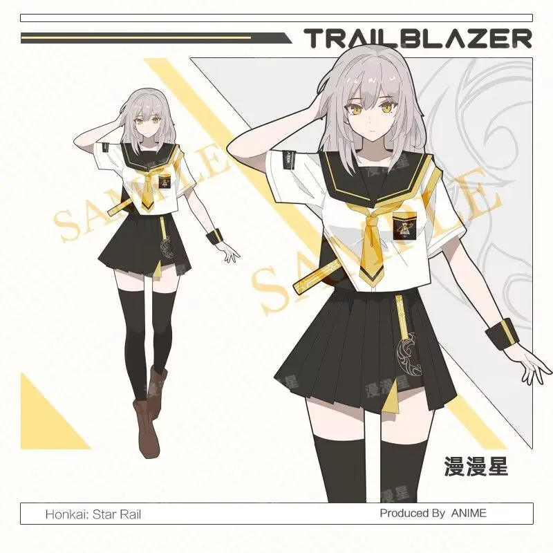 

"Broken Star Rail",Blazer short-sleeved and short-shorts casual wear cosplay suit,jk sailor suit,2D derivative suit short skirt