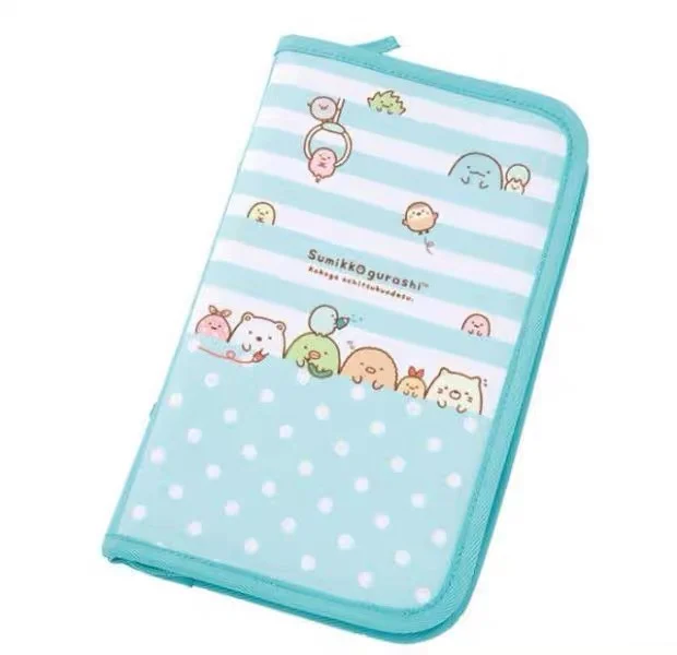 Sumikko Gurashi Passport Holder Anime Cute Storage Bag Organizer Travel Wallet Purse Women ID Card Holder Case