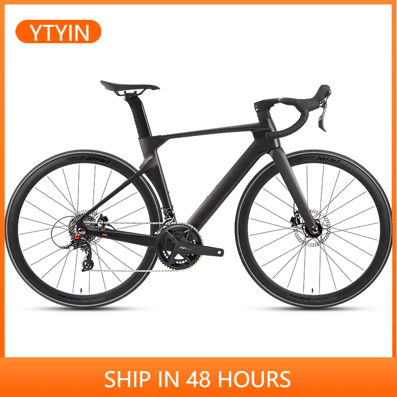 YTYIN 2025 R5 2D ألياف الكربون سباق الطريق الدراجة Rs 24 سرعة الطريق الدراجة 700 * 28c الطريق دراجة #1