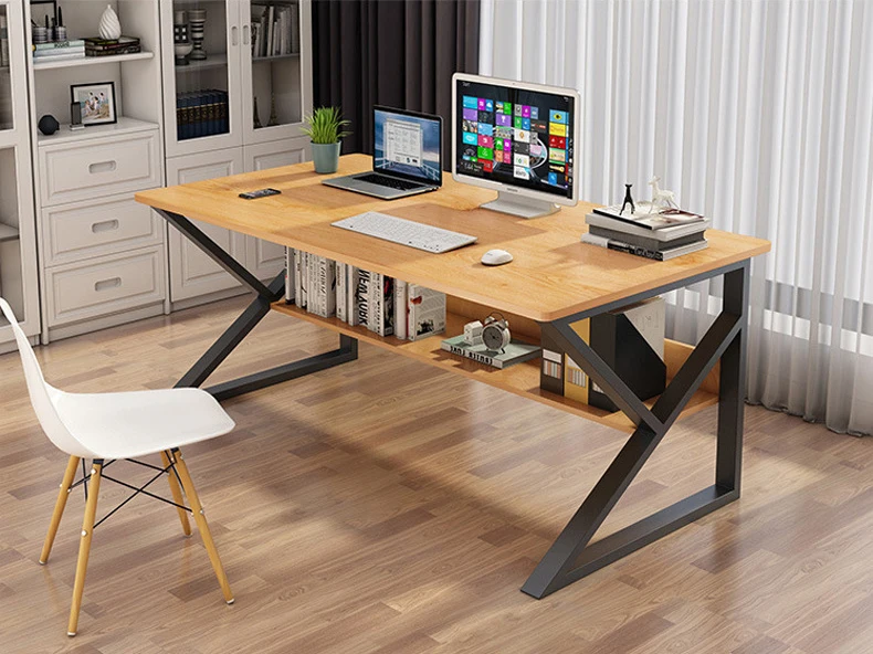 !@White Simple Black l Shape Modern Home Office Desk Table Tables Desks and Chairs Set Furniture