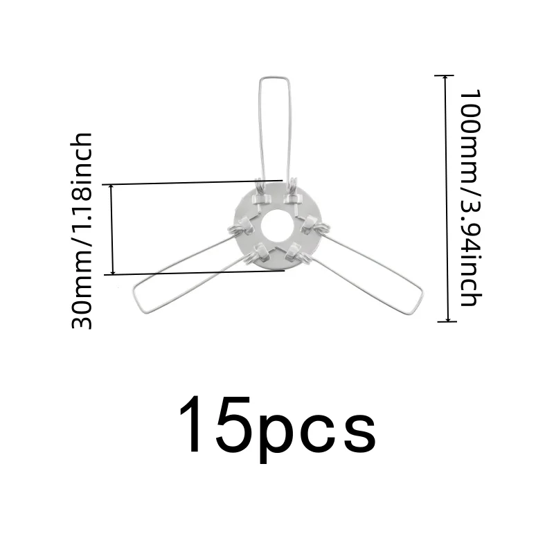 Universal Lamp Fit 100mm Metal Lamp Fixing Springs 15 pcs, perfect for Lamp Assembly, Firm Secure Grip