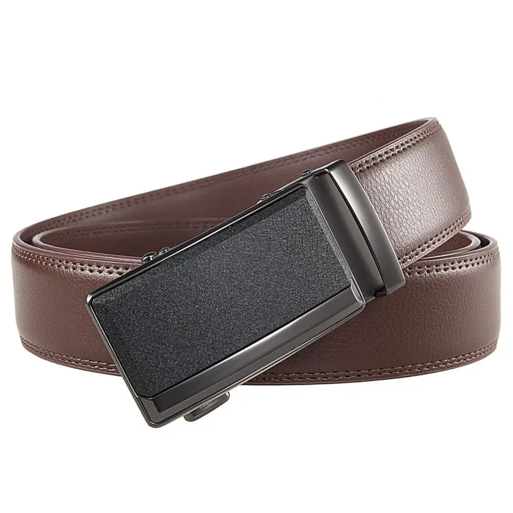 Luxury 110/120/130cm Genuine Leather Belts Simple Adjustable Belt Men Retro Pants Metal Buckle Belt Jeans