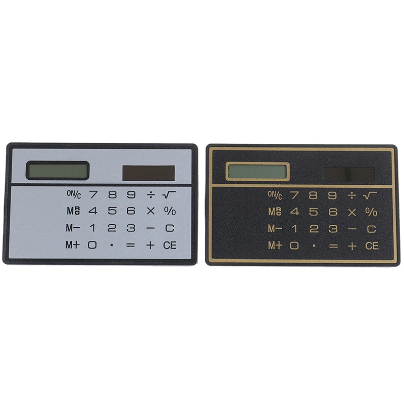 Mini Calculator Credit Card Size Stealth School Cheating Pocket Size 8 Digit