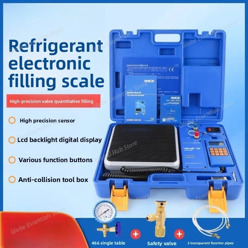 VES50B Electronic Refrigerant Charging Scale, Quantitative Refrigerant Charging Scale, Freon Charging Electronic Scale