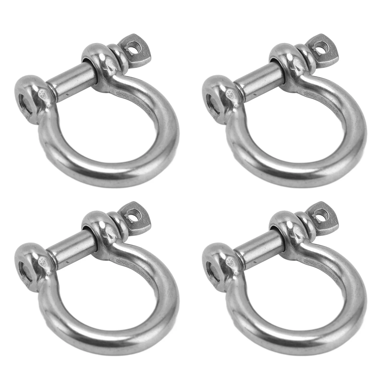 Imagen 7: 4 Piezas de Grapas de Acero Inoxidable 304 con Anillo en D y Forma de Arco para Anclaje y Sujeción de Carga, Repuesto