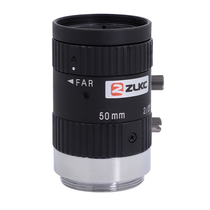 ZLKC FA 50mm 5.0Megapixel Fixed Focal Lens F2.8 2/3 Inch Indusrial Camera for C Mount Suitable Low Distortion Machine Vision 5MP