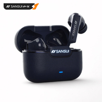 Sansui W28 52dB ANC Bluetooth 5.4 Earphones Active Noise Cancellation Wireless Headphone 6 Mic HD Calls Bluetooth TWS Earbuds