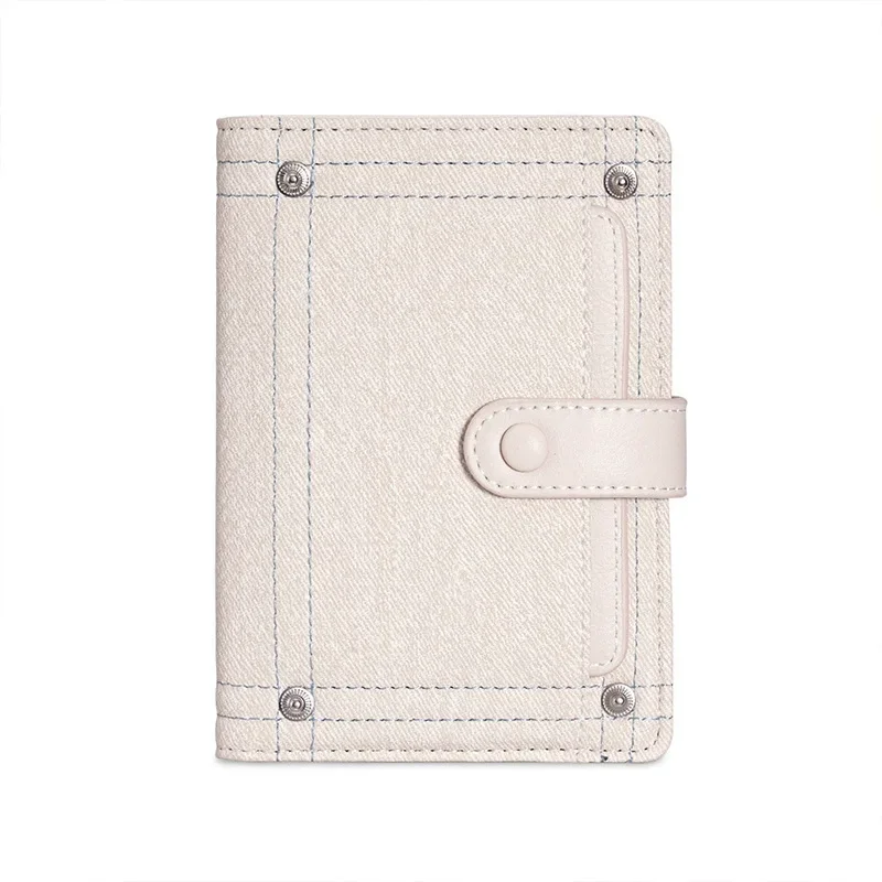 Vintage Women's Blue Passport Cover Wallet for Travel Credit Card Case for Men Multi-Slot ID & Credit Card Organizer Purse