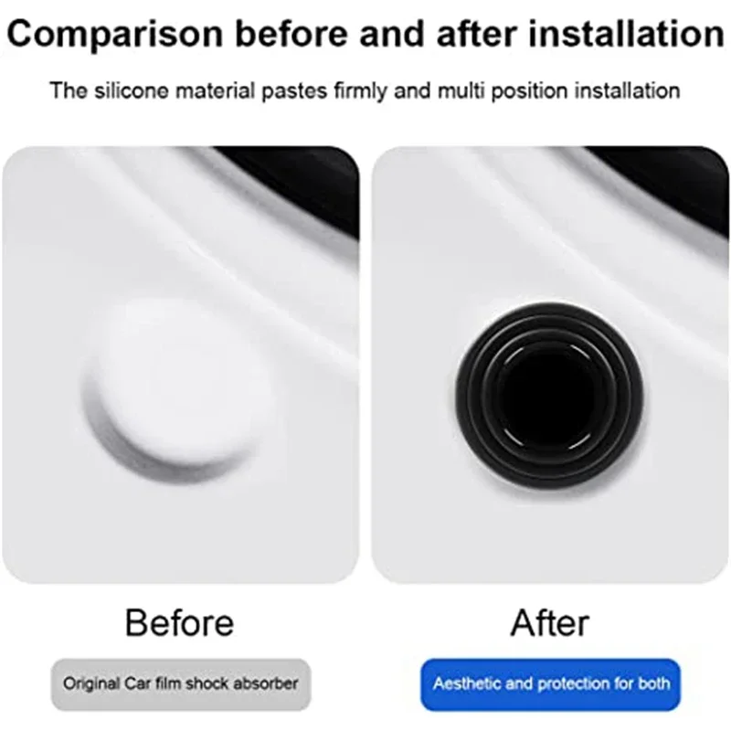 10-20 stücke Auto Tür Silikon Anti Shock Pad Universal Stamm Schalldämmung Verdickung Kissen Aufkleber Anti Scratch dichtungen – Detail 7