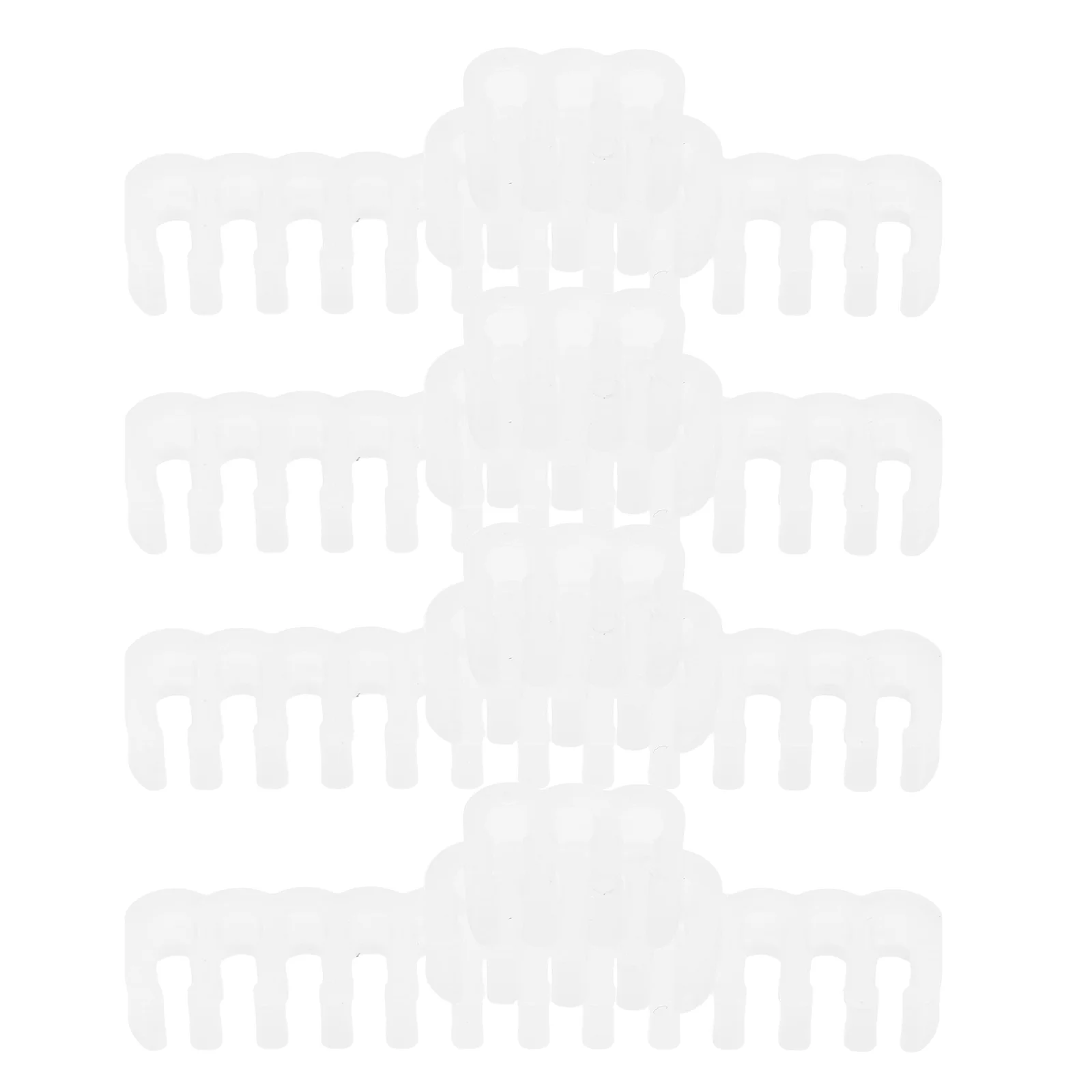 

24pcs Power Cord Comb Clamp M-Shaped Wire Organizer Holder Semitransparent White Cable Management Desk Accessories