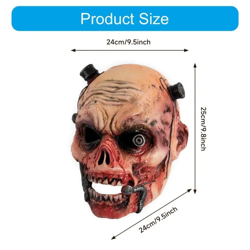 31BF Vampires Mask Zombied Head Mask for Adult,Scary Horror Horrific Demons Monsters Mask Halloween Cosplay