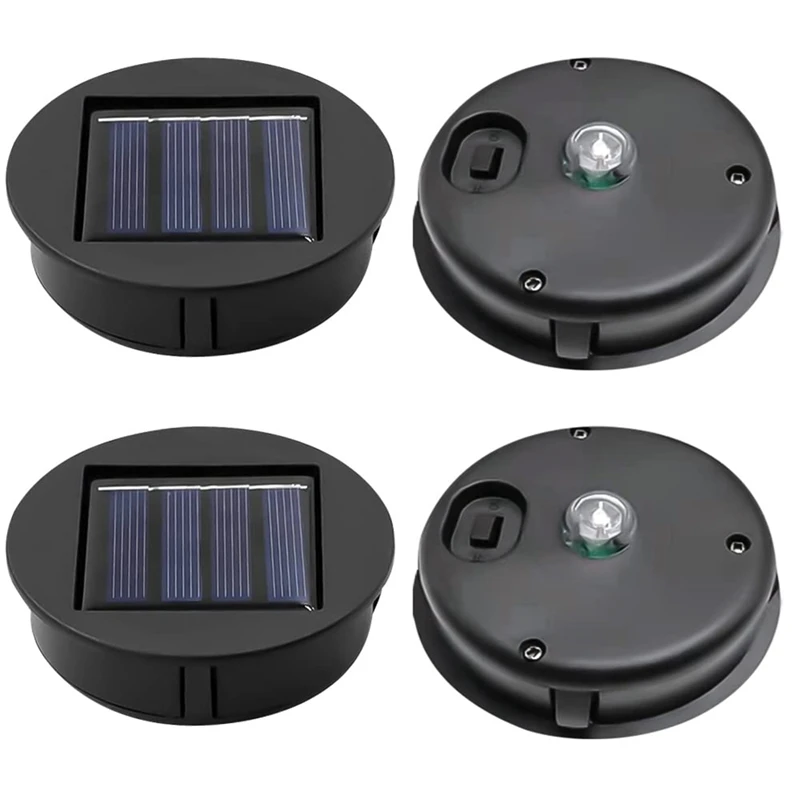 Panneau solaire supérieur de remplacement de lumière solaire extérieure, pièces de lanternes solaires, accessoires d'éclairage de jardin étanches