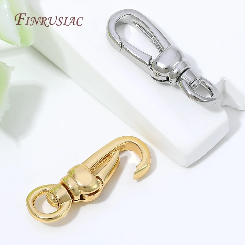 18K Gold Plated Mini Heart Spring Clasp,Lobster Clasp DIY Jewelry Making Findings Necklace Bracelet Connector Hook Accessories view 5