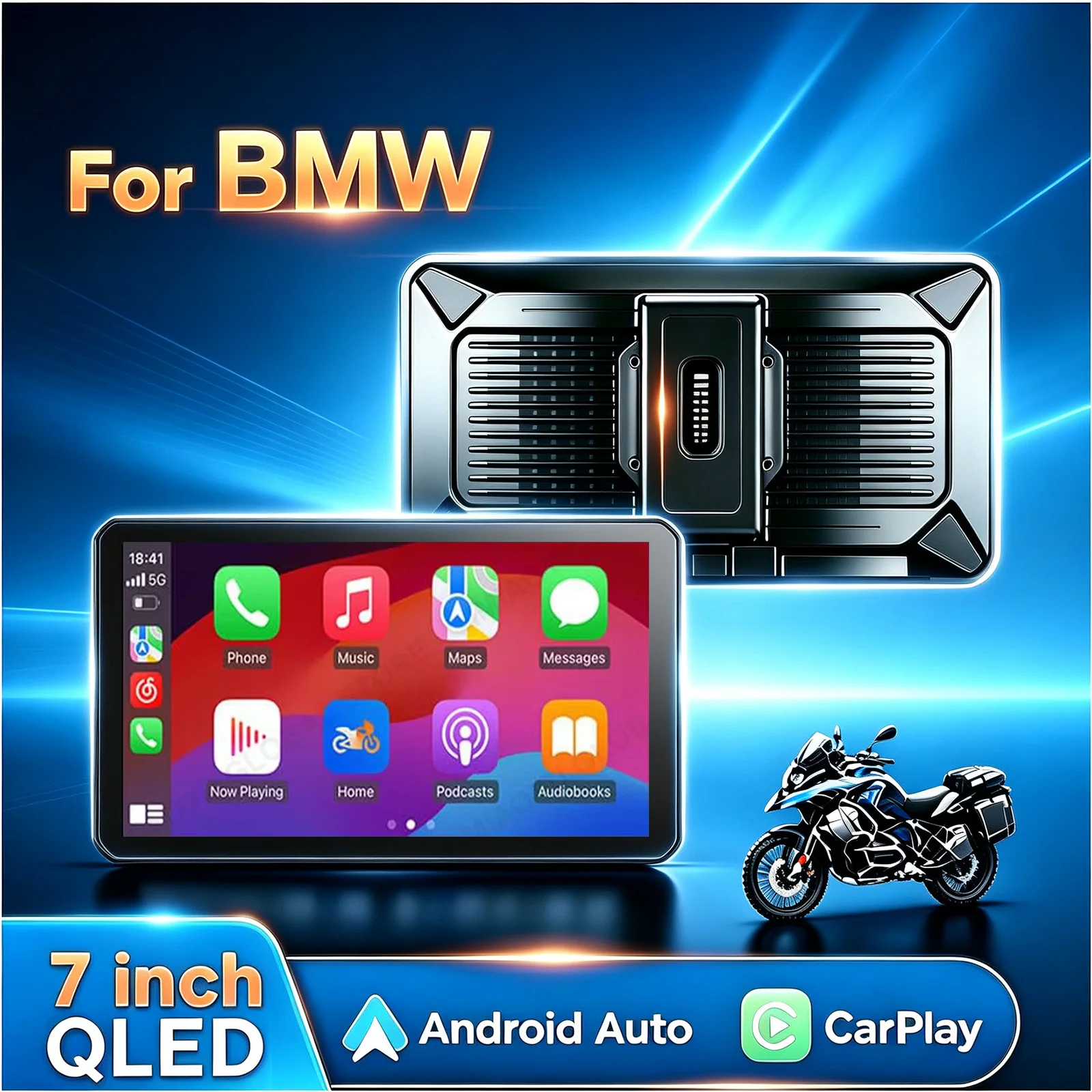 B7 Pro Android Auto do motocykli BMW Carplay M1000 XR R1200GS R1250GS S1000XR S1000RR R1300GS Bezprzewodowa Nawigacja 7 Cali