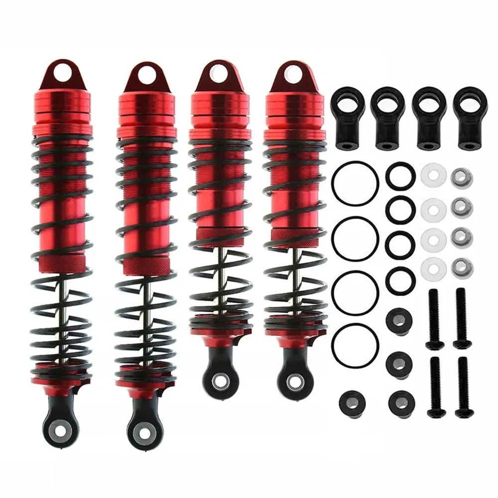 

4PCS 1/10 RC Car Shock Absorbers Durable Suspension Shocks Upgrade Parts for Traxxas Slash Rustler Stampede Hoss VXL 2WD 4X4
