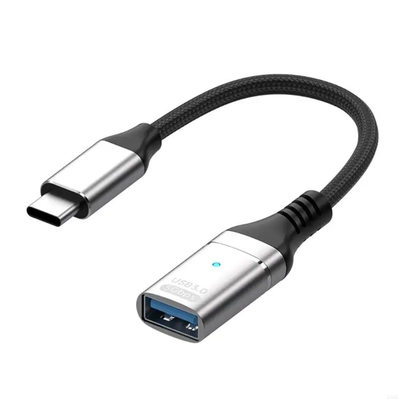 Flexible Nylon USB Type C OTG Cable 5V3A Fast Charging 10Gbps Transfer For Mobile Office Travel Use 83CF