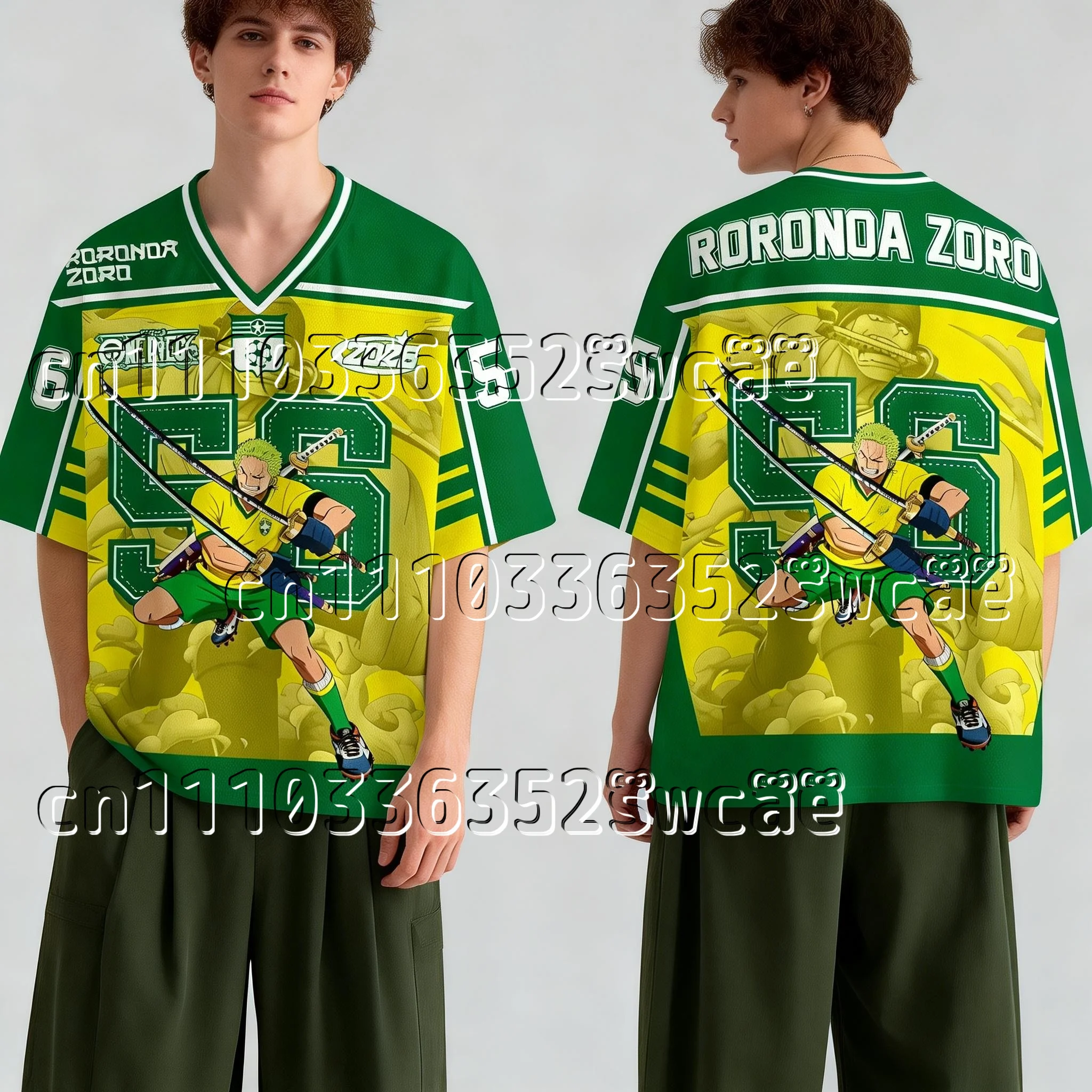 

2026 New FamilyMatching One Piece Solo 53 Theme Shirt Trendy Street Summer Large Adult Parent Child Wear