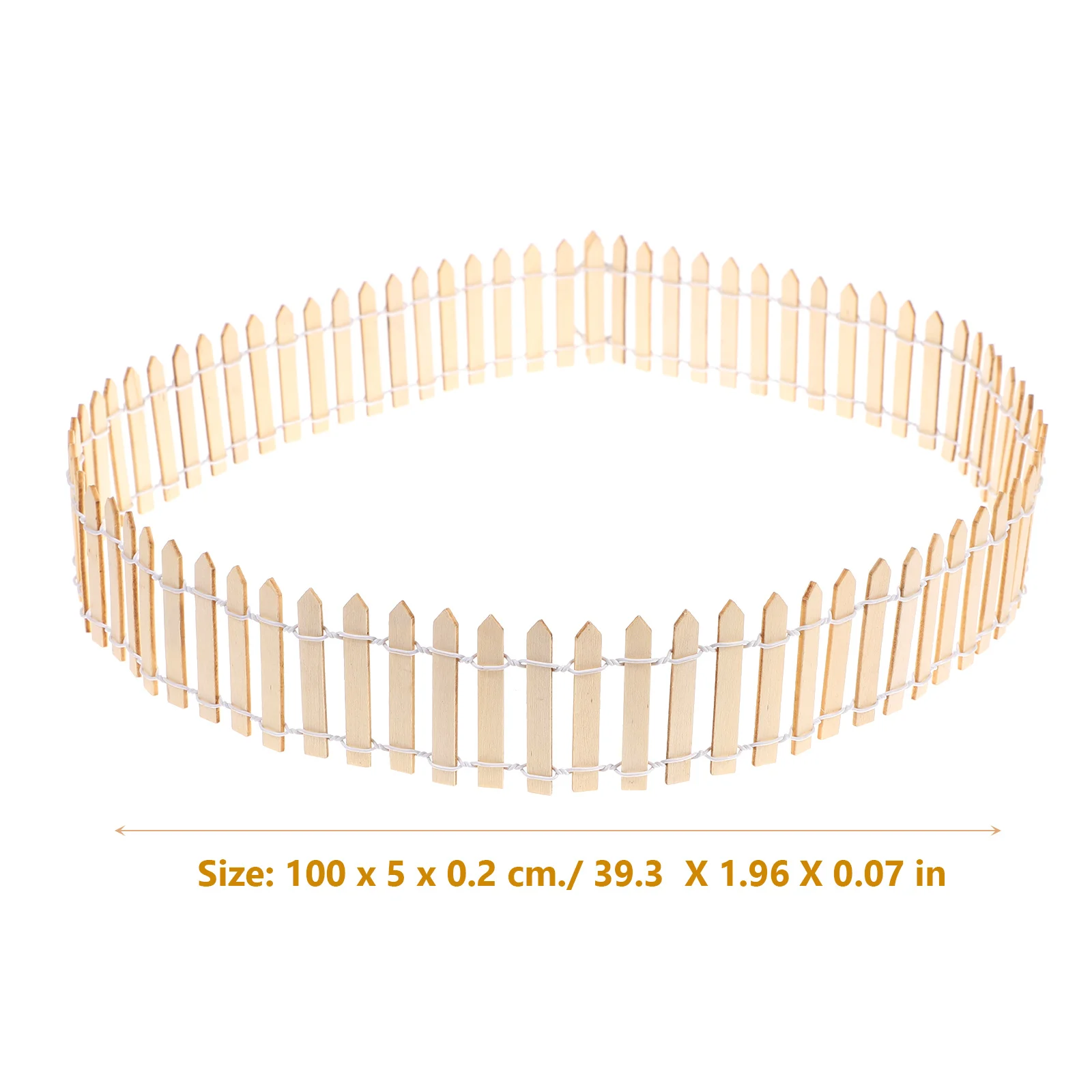 2 مجموعات مصغرة سياج خشبي 5 سنتيمتر الخشب الطبيعي سياج اعتصام ل منزل صغير حديقة المشهد ديكور ذاتي الصنع المشهد الصغير طاولة الرمل #4