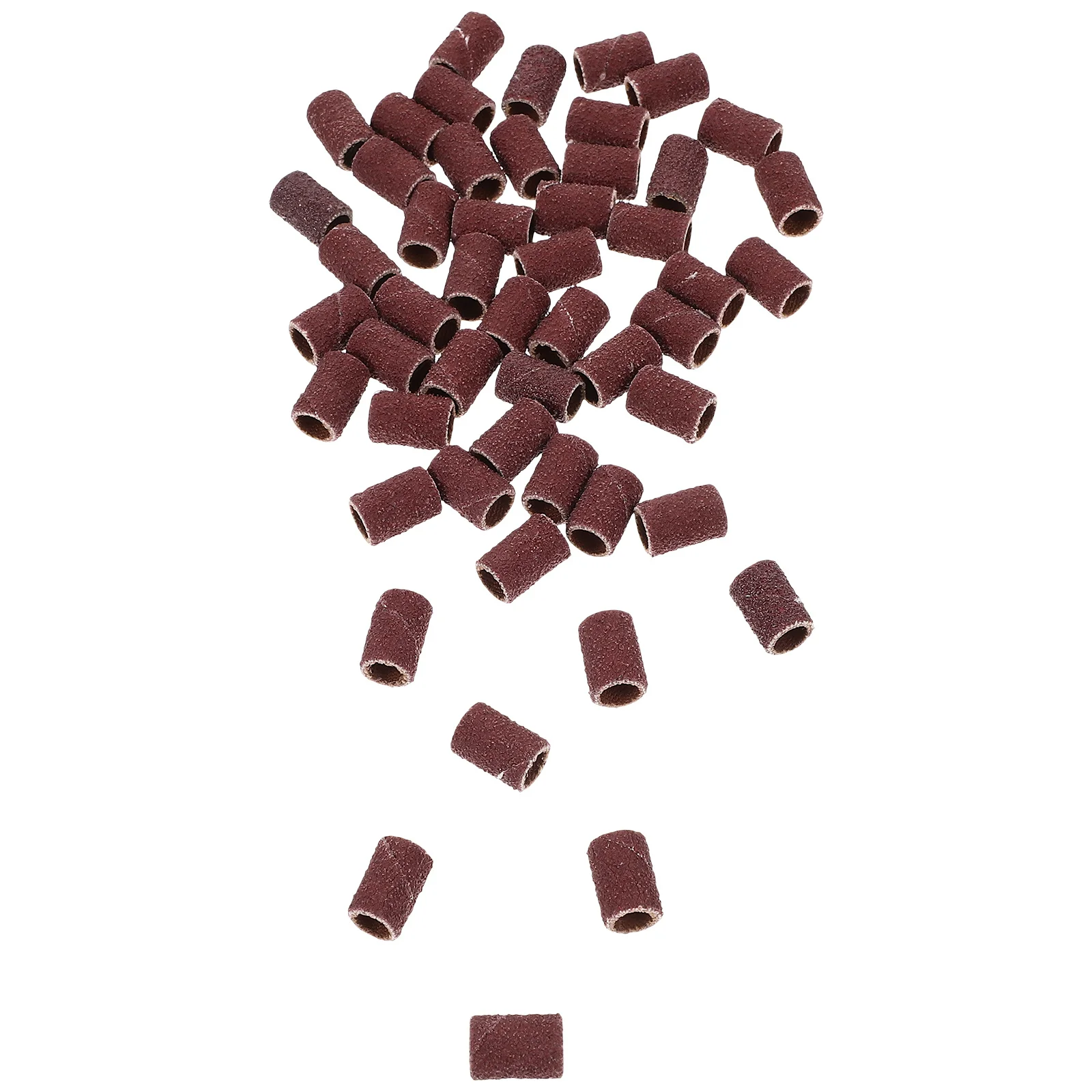 

Red Abrasive Cylindrical Grinding Heads Sleeves 6mm Inner Diameter 8mm Outer Diameter for Nail Drill Polishing Grinding