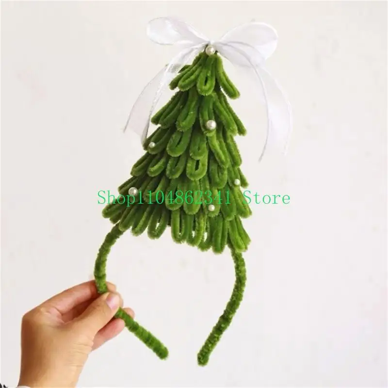 5ASD Christmas Tree Hairhoop Family Family Family Head Bash Holiday Party Supply