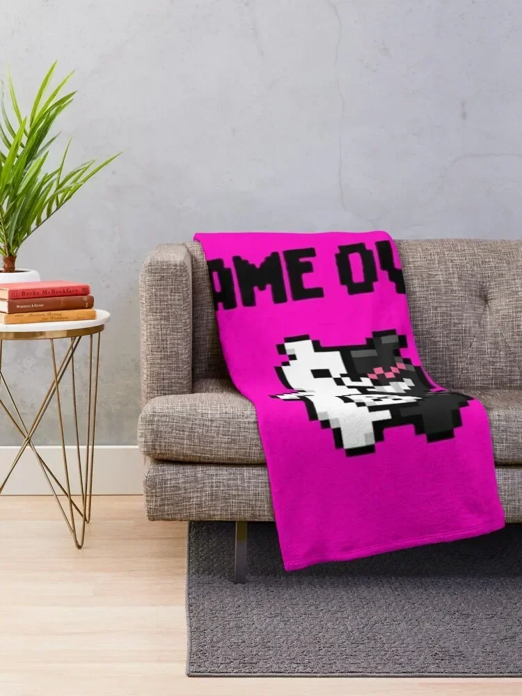 Game Over - Monokuma Throw Blanket Camping Thermals For Travel Extra Large Throw Softest Blankets