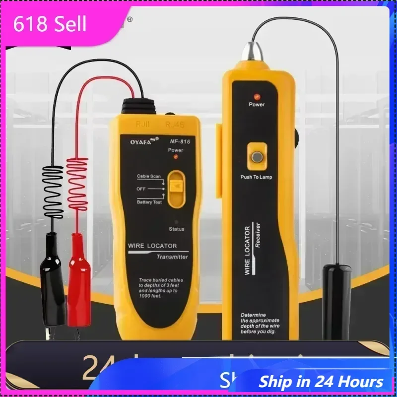 

618 Hot Sale ZHOUCE NF-816 High Quality Cable Tracker Locator Underground Cable Detection Instrument Concealed Wiring Line Circu