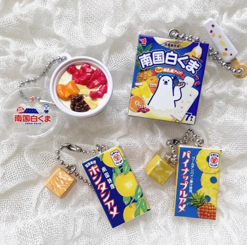 Bandai Original Japan Gashapon Figure Anime Cute SEIKA Ice Cream Water Miniature Model Kawaii Keychain Gacha Capsule Toys